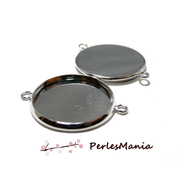 PAX 10 Supports de PENDENTIF CONNECTEUR ACIER INOXYDABLE 16mm S1168886