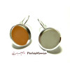 10 supports Boucles d'oreille dormeuse ARGENT PLATINE 10mm ref 6334