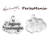 PAX 10 pendentifs MESSAGE SUR NUAGE JOYEUX ANNIVERSAIRE ARGENT ANTIQUE S1183131