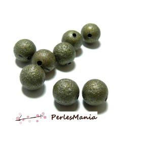 Perles Intercalaires Stardust Granitées Paillettes 8mm Bronze – Qualité