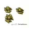 Pendentifs éléphant maman et bébé metal couleur BRONZE