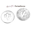 pendentifs MEDAILLON CACTUS ARGENT PLATINE S1182687