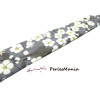Mercerie 1 mètre B6029D ruban biais liberty fleuri 20mm