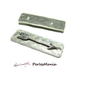 1 pendentif BOHO CHIC FLECHE 3.9mm metal couleur ARGENT ANTIQUE ( S1181749 )