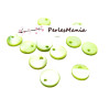 PENDENTIFS NACRES PASTILLES 10mm VERT PASTEL