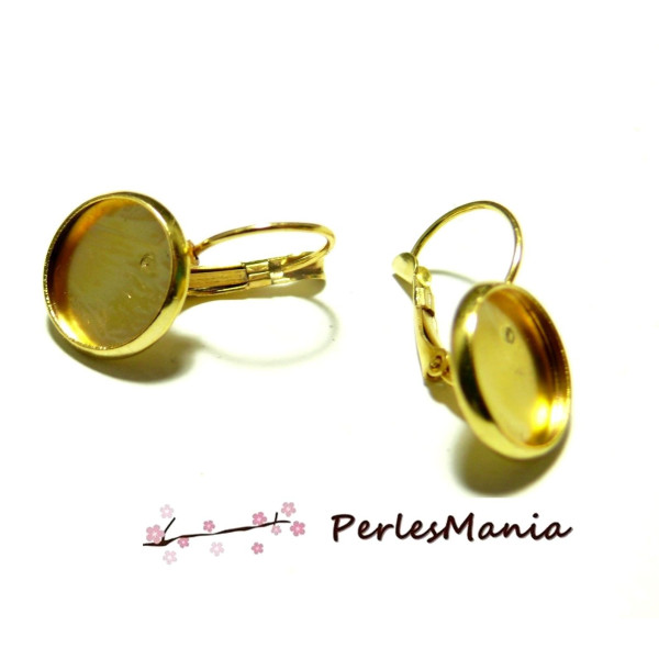 PAX 20 supports Boucles d'oreille dormeuse 12mm DORE H11244