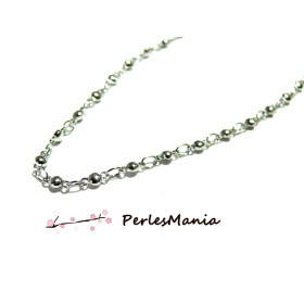 50CM très belle maille chaine metal ARGENT PLATINE 443584-5