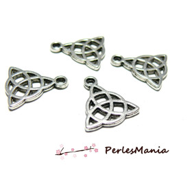 PENDENTIFS TRIANGLE CELTE, CELTIQUE metal couleur ARGENT ANTIQUE