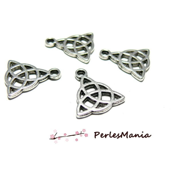PENDENTIFS TRIANGLE CELTE, CELTIQUE metal couleur ARGENT ANTIQUE