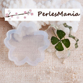1 MOULE EN SILICONE pendentif FORME FLEUR 26mm utilisation FIMO RESINE S1187827