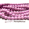 1 fil d'environ 50 PERLES RONDES Howlite ROSE 8mm
