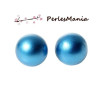 PERLE SONORE 18mm BLEU METALISE POUR CREATION BOLA DE GROSSESSE