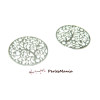 6 Estampes pendentif filigrane ARBRE C ARGENT VIF 25mm, DIY