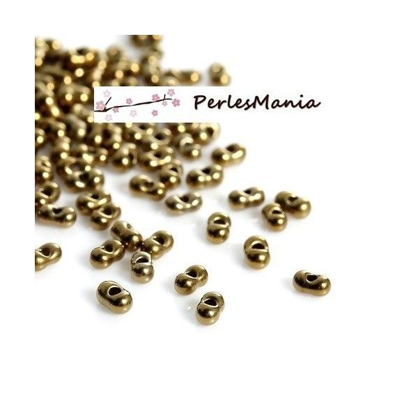 PAX Environ 300 perles Japonaise en verre 4 par 2mm S1176378
