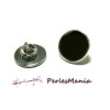 10 supports de broche PINS en 25mm ARGENT PLATINE