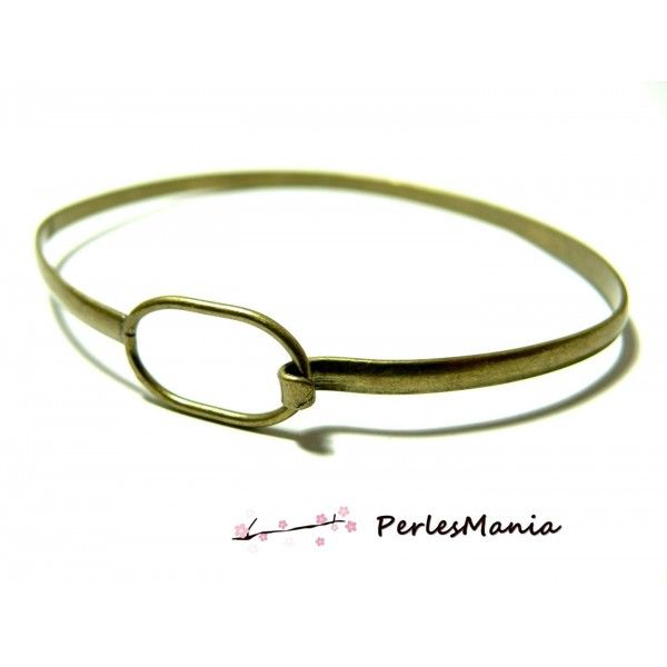 1 support bracelet modèle anneau metal couleur BRONZE