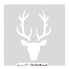 1 Pochoir statique, pour peinture et effet sur verre 10 cm, CERF