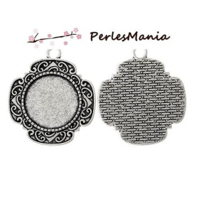 Supports de Pendentif ARTY 20mm – Métal Argent Antique