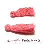 PAX 20 pompons breloque passementière 25mm COTON ROSE INTENSE S1164883