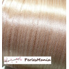 10 mètres ruban satin EXTRA FIN rose poudré beige 3mm mercerie pour bijoux