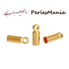 PAX: 30 embouts CYLINDRES en CUIVRE POUR CORDON metal DORE S1186431