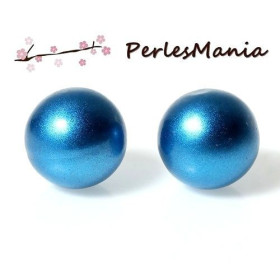 1 PERLE SONORE 16mm BLEU METALISE POUR CREATION BOLA DE GROSSESSE S1175842