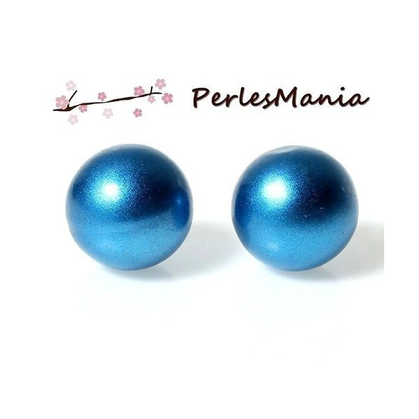 1 PERLE SONORE 16mm BLEU METALISE POUR CREATION BOLA DE GROSSESSE S1175842