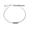 2 BRACELETS Rigides CABLES ARGENT 16cm ( S1156720 )