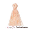 PAX 20 pompons breloque passementière COTON ROSE PALE 25mm S1164880