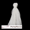 PAX 20 mini pompons breloque passementière BLANC 25mm S1164884