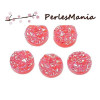 Cabochons plat druzy, drusy ronds 12mm