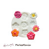 1 MINI MOULE EN SILICONE FLEURS CREATIONS FIMO SCULPEY CERNIT ref 284402