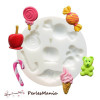 1 MINI MOULE EN SILICONE BONBONS CREATIONS FIMO SCULPEY CERNIT ref 284405