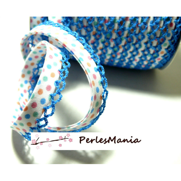 1m ruban biais MULTIPOIS et DENTELLE 12mm 7148216 collection 2435, DIY