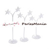 Presentoir ETOILES pour boucle d'oreille en metal couleur BLANC