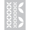 Pochoir statique pour TISSU GEOMETRIQUE FLORAL
