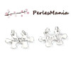 pendentifs breloques PUZZLE YOU ARE MY MISSING PIECE ARGENT PLATINE