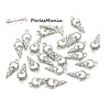 PAX: 50 pendentifs breloques CORNET DE GLACE GOURMANDISE ARGENT ANTIQUE 19mm S115084