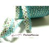 Ruban biais MULTIPOIS et DENTELLE 12mm