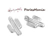 PAX 3 PENDENTIF MINI CACTUS metal ARGENT PLATINE 14mm S1182816