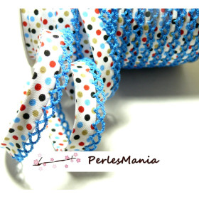 ruban biais MULTIPOIS et DENTELLE 12mm 7148216 collection 2445, DIY