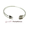 1 support bracelet JONC FLECHE ARGENT PLATINE S1178305
