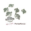 PAX 100 PENDENTIFS CONNECTEUR ARBRE BAOBAB metal couleur ARGENT ANTIQUE S1192629