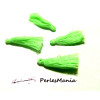 PAX 50 pompons breloque passementière VERT FLUO 30mm S1191827