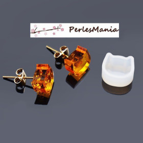 PAX 5 MOULE EN SILICONE pendentif CHAT 10mm utilisation FIMO RESINE S1186538