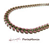 20cm chaine CHEVRON épi émaillée en métal BRONZE et ROSE 7, DIY