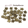 PAX 50 pendentifs breloque PAPILLON metal couleur BRONZE S1113872