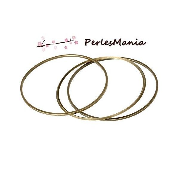 PAX 6 bracelets SIMPLE metal couleur BRONZE S1170435
