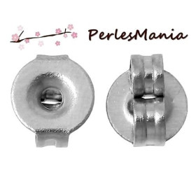 Embouts poussoir stoppeurs Papillon ACIER INOXYDABLE 5mm