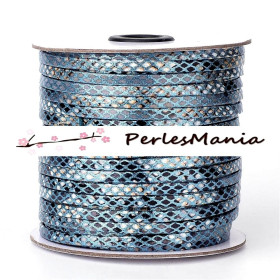 1m cordon 6 par 2mm Imitation simili cuir serpent H417